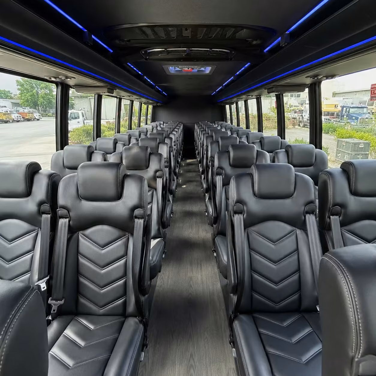 25 passenger minibus interior