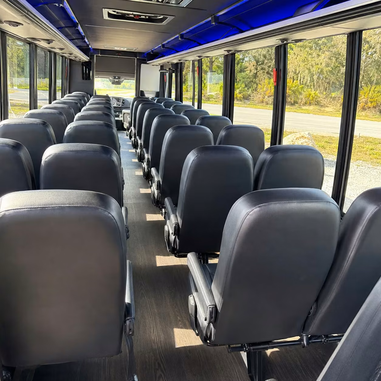 28 passenger minibus inside