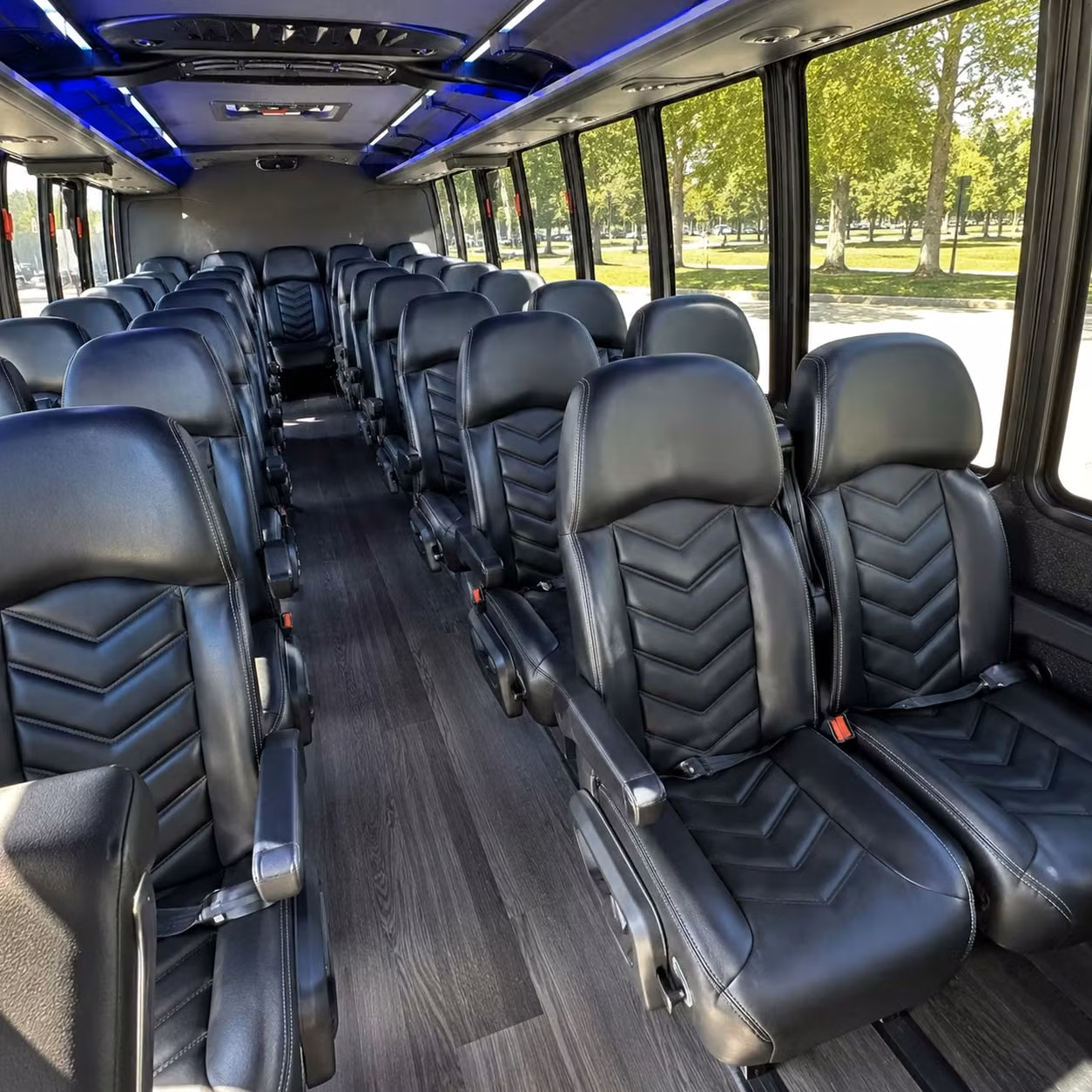 30 passenger minibus inside