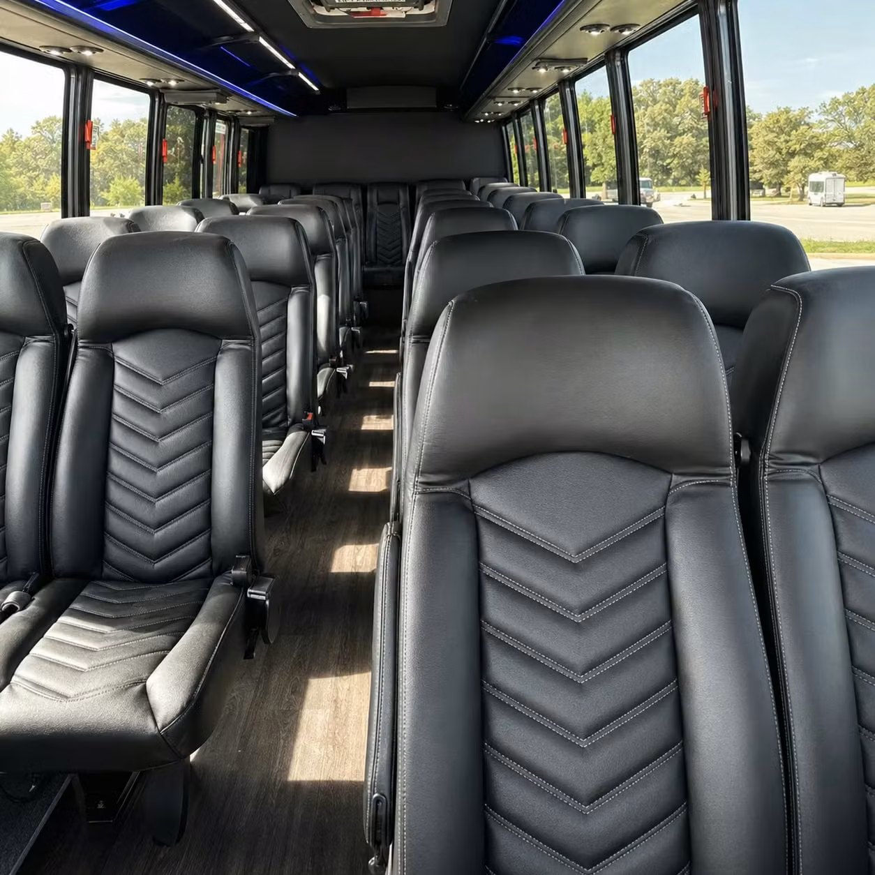 35 passenger minibus interior