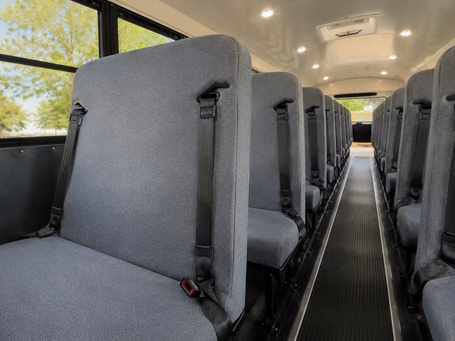 school bus interior